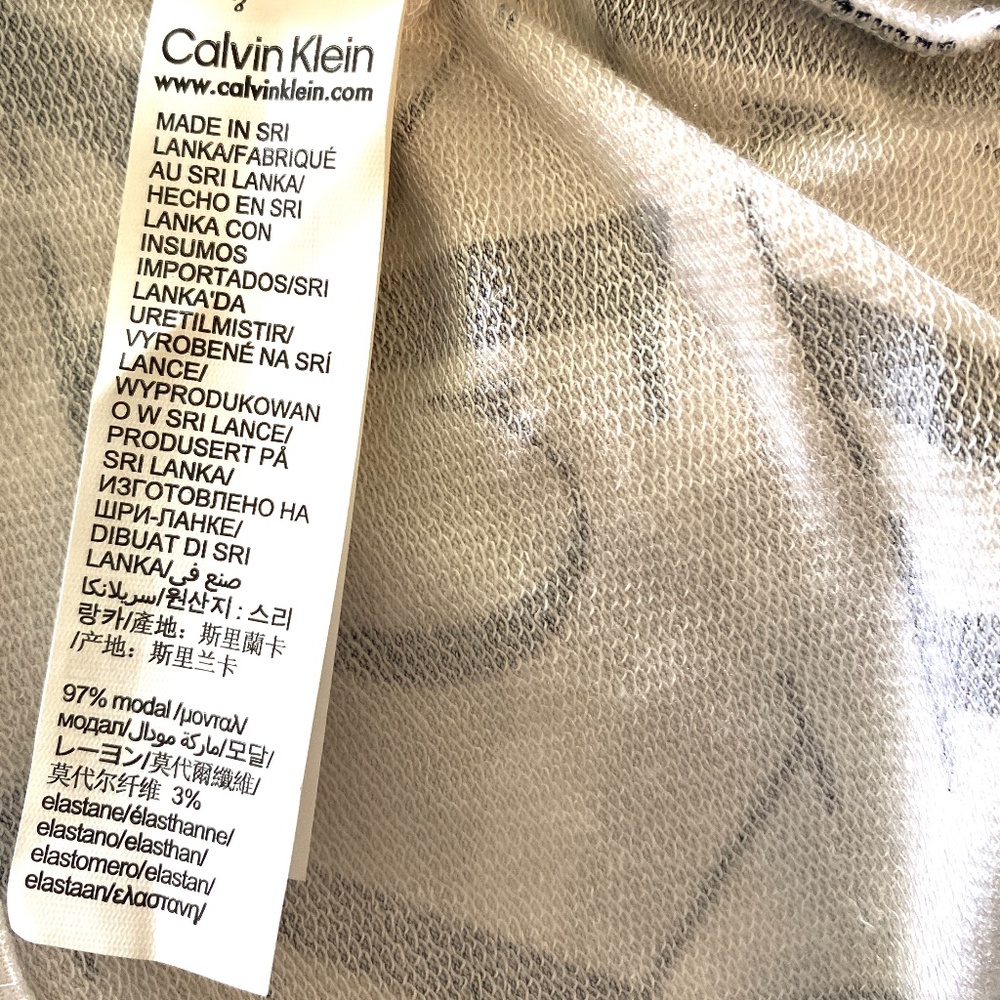 💖MEGA SALE💖Calvin Klein ONE PLUSH LOUGE Crew Neck Men T-Shirt White NM2135100 - Picture 4 of 5